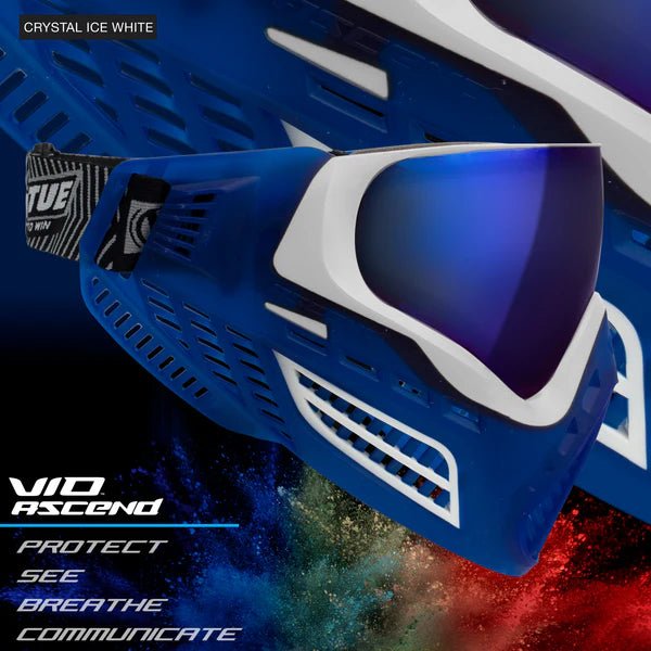 Virtue VIO Ascend Paintball Maske - Crystal Ice White - Paintball Buddy