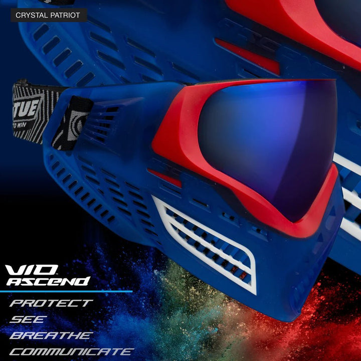 Virtue VIO Ascend Paintball Maske - Crystal Patriot - Paintball Buddy