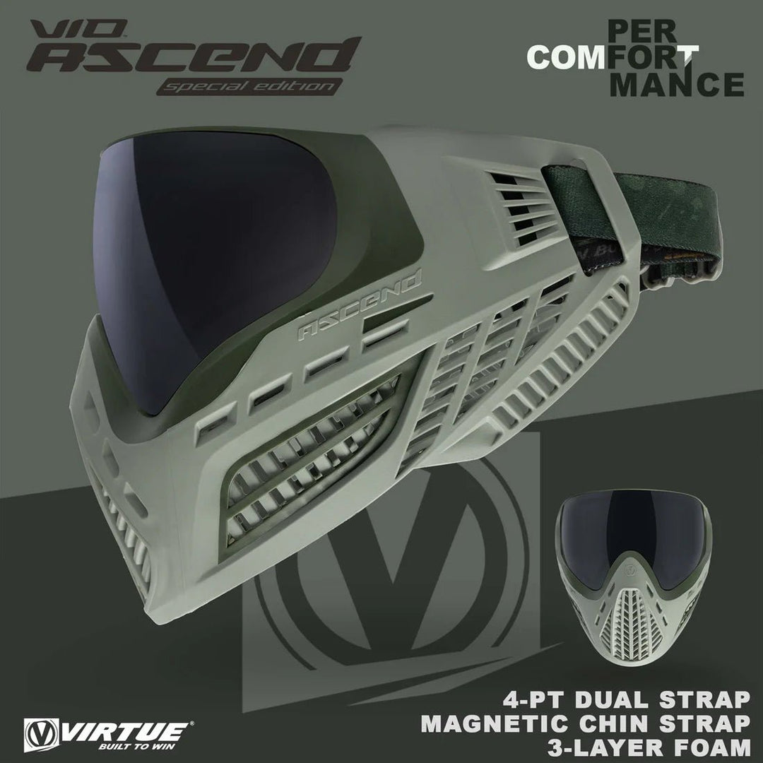 Virtue VIO Ascend Paintball Maske - FGG Dark Olive SE - Paintball Buddy