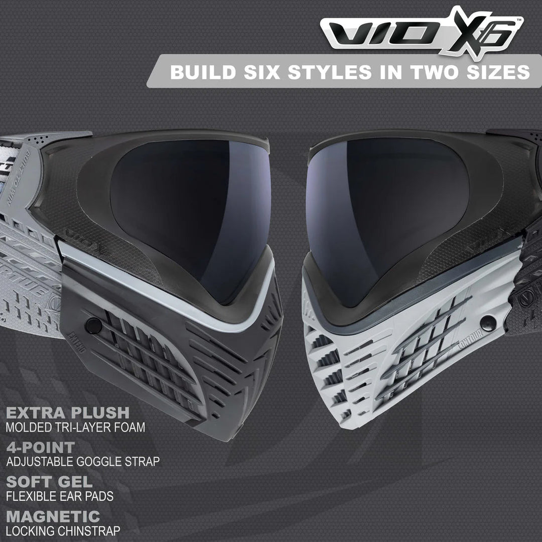 Virtue VIO X6 Paintball Maske - Black Storm - Paintball Buddy