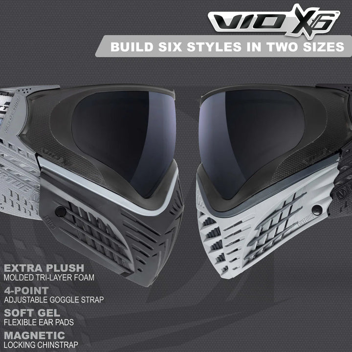 Virtue VIO X6 Paintball Maske - Black Storm - Paintball Buddy