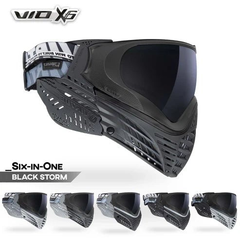 Virtue VIO X6 Paintball Maske - Black Storm - Paintball Buddy