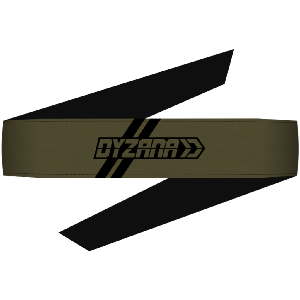 Dyzana Sports Headband - Logo Olive