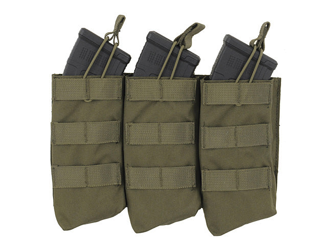 AK47 Open Top Triple Mag Pouch - Olive