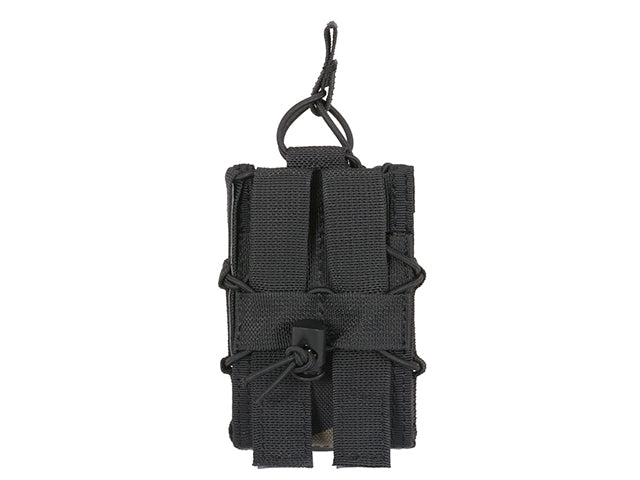 Single Rifle Molle Speed Mag Pouch - Muticam Black