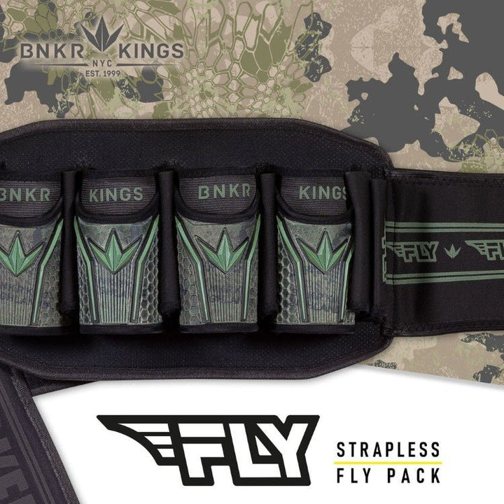 Bunkerkings Fly Pack Paintball Battlepack (4+7) - Highlander Camo - Paintball Buddy