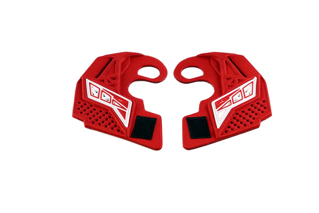 Empire EVS Masken Soft Ear Pieces - Rot, Weiß - Paintball Buddy