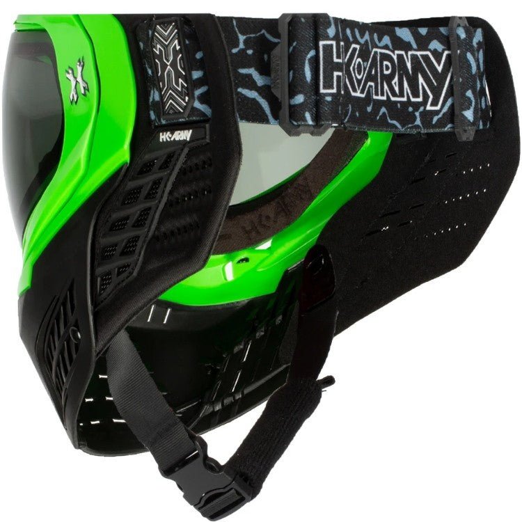 HK Army Paintball Maske KLR - Blackout - Neon Grün - Paintball Buddy