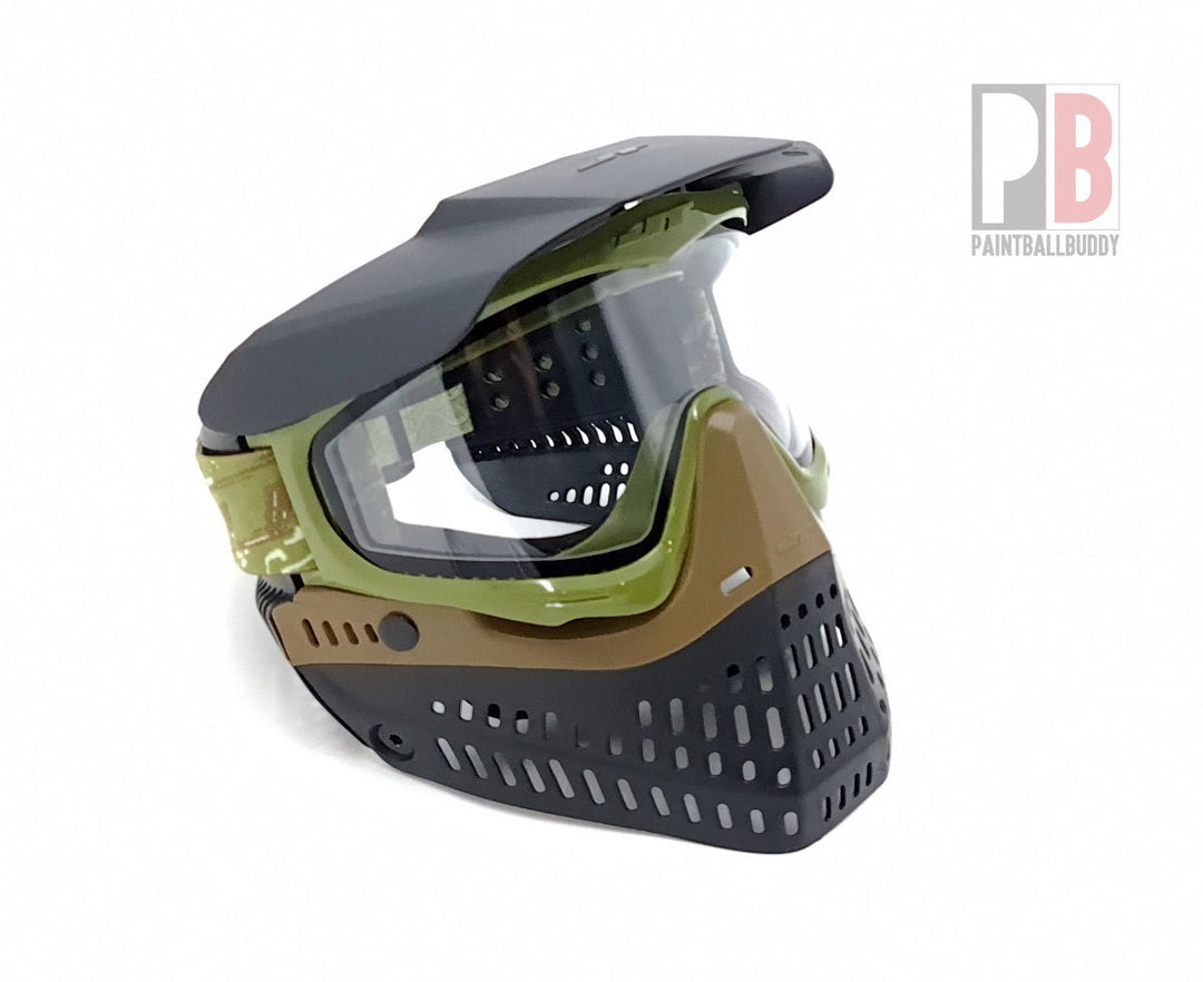 JT Proflex Thermal Paintball Maske - Olive, Brown - Paintball Buddy