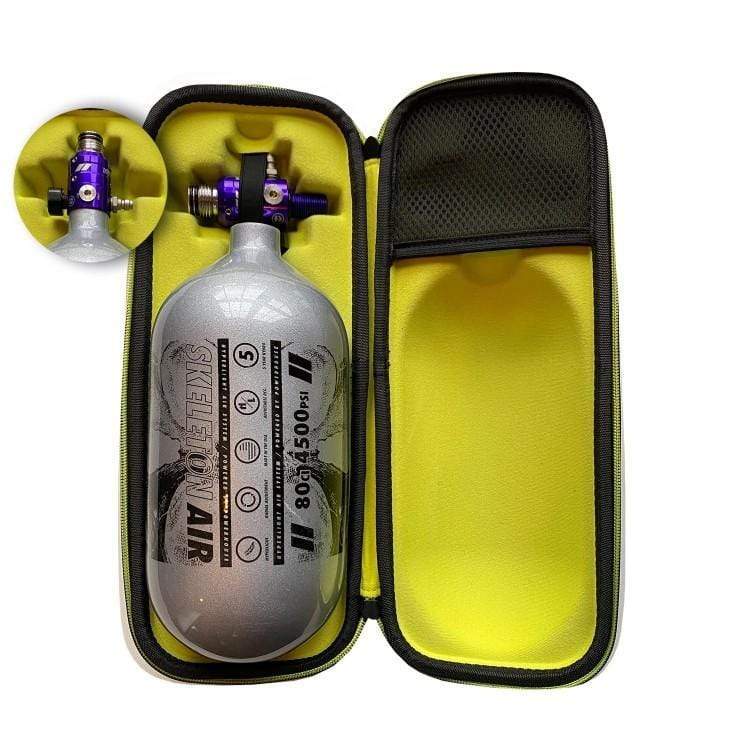 L.A. Infamous PRO DNA Tank Case - Schwarz Lime - Paintball Buddy
