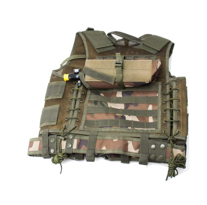 New Legion Tactical Weste Carrier - Woodland - Paintball Buddy