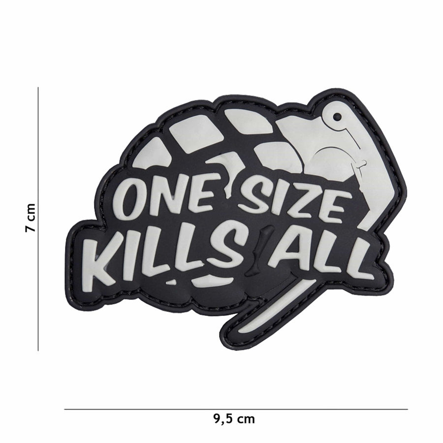OPS Gear Patch - one size kills all grey - Paintball Buddy