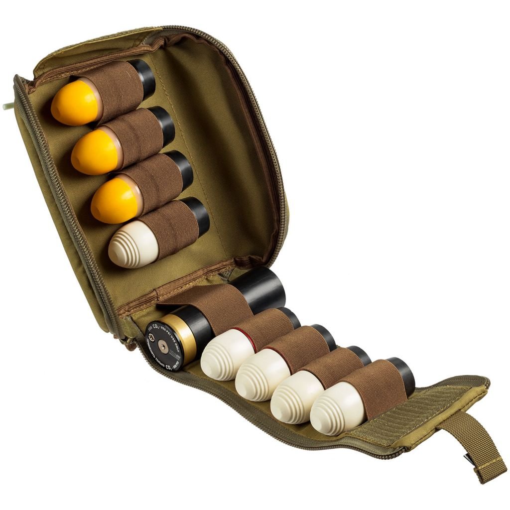 Taginn Granaten Tasche für 38mm Munition - Tan - Paintball Buddy