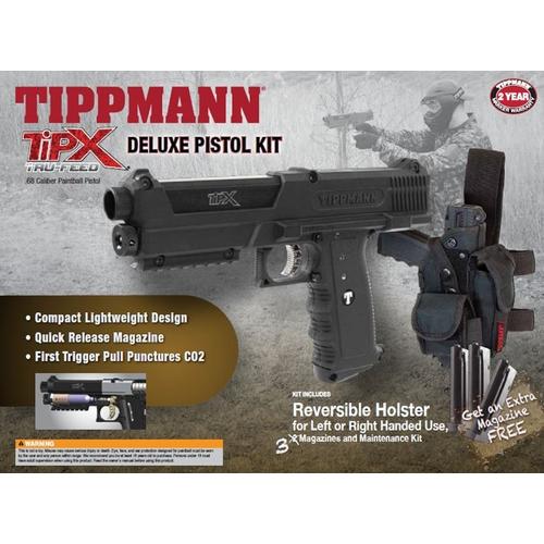 Tippmann Tipx Deluxe Kit Paintball Pistole - Schwarz - Paintball Buddy