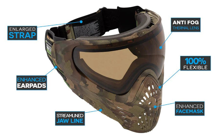 Virtue VIO XS II Paintball Maske - Reality Brush Camo - Paintball Buddy